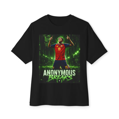Soccer Player Graphic Tee — "Anonymous Breaks" Gamer-Style Jersey Shirt