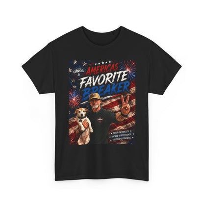 Graphic Tee — "America's Favorite Breaker" Patriotic Fourth of July T‑Shirt
