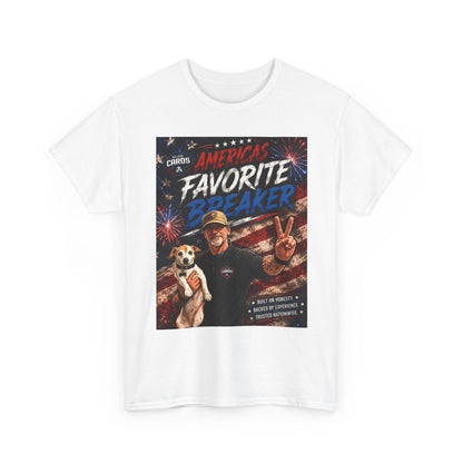 Graphic Tee — "America's Favorite Breaker" Patriotic Fourth of July T‑Shirt