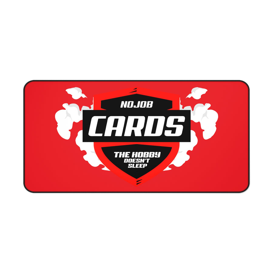 Cards Logo Desk Mat | Red Gaming Playmat, The Hobby Doesn’t Sleep