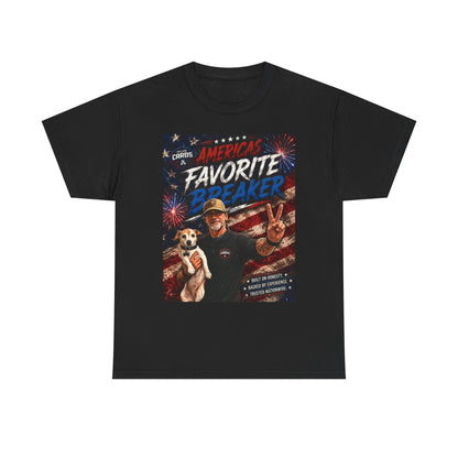 Graphic Tee — "America's Favorite Breaker" Patriotic Fourth of July T‑Shirt