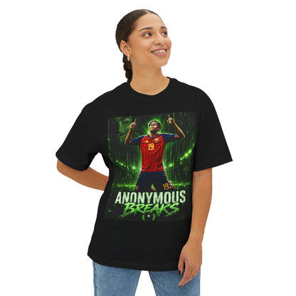 Soccer Player Graphic Tee — "Anonymous Breaks" Gamer-Style Jersey Shirt