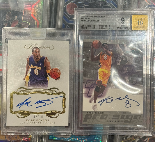 Kobe Bryant Flawless Auto & Kobe Bryant MVP auto