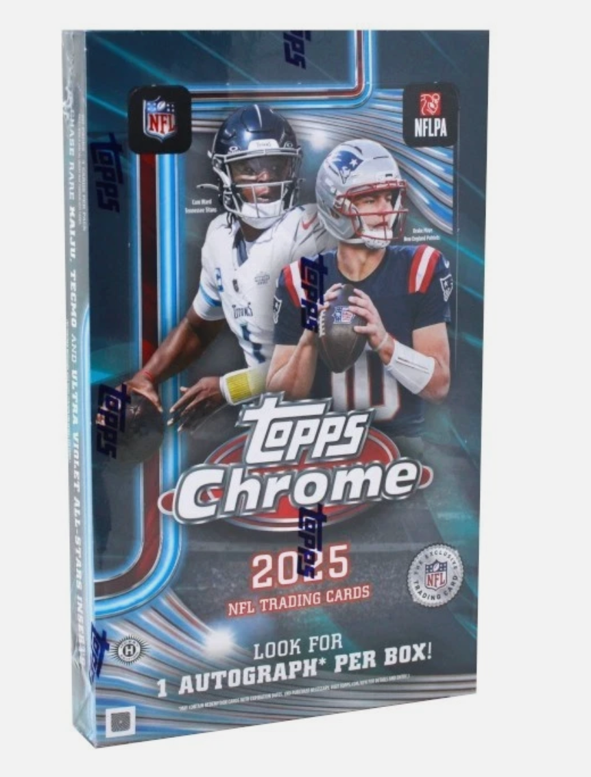 10x 2025 Topps Chrome Hobby Boxes